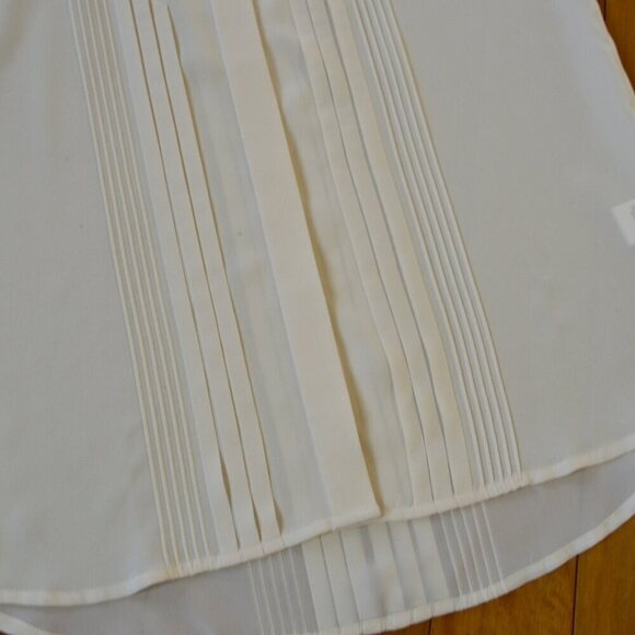 Trina Turk 100% Silk Top Blouse Pleated Women Size P - Picture 4 of 11